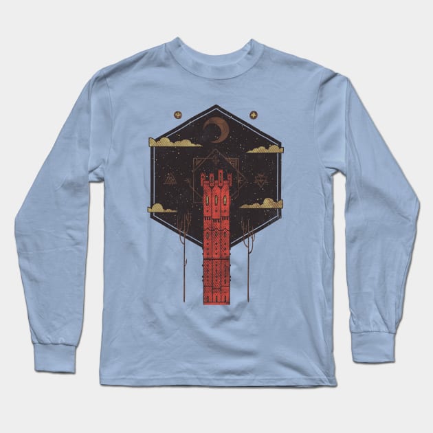 The Crimson Tower Long Sleeve T-Shirt by againstbound